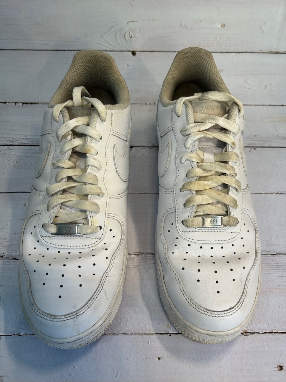 Nike Air Force 1 '07 Low Mens Size 10 White Athletic Shoes Sneakers CW2288-111